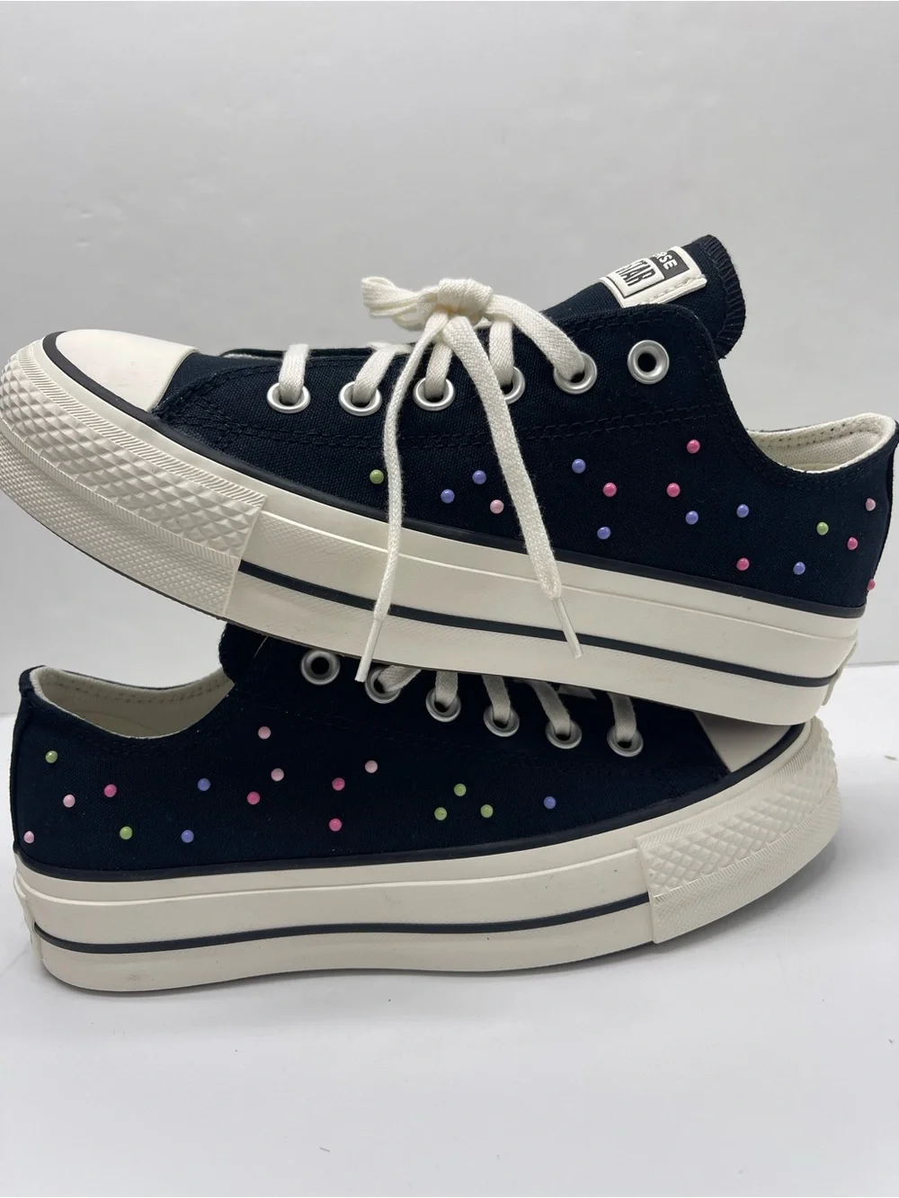 Converse WMNS A19141C CTAS LIFT OX
BLACK/PINK/FRESH CUT Platform Sneakers - Picture 12 of 16